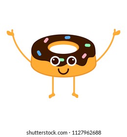 Isolated happy donut emote