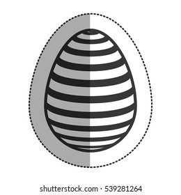 Isolated happy easter egg design