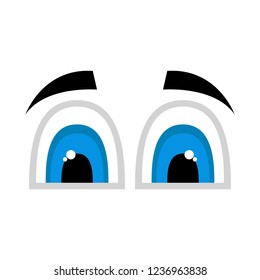 Isolated happy eyes image. Vector illustration design
