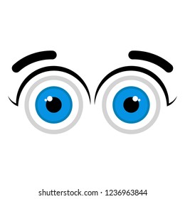 Isolated happy eyes image. Vector illustration design