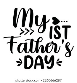 Isolated Happy fathers day quotes on the white background. World's greatest dad. Congratulations Papa label, badge vector. Daddy elements for your design.