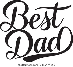 Isolated Happy fathers day quotes on the white background. Dad congratulation label, badge vector collection. Mustache, hat, stars elements for your design