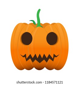 Isolated happy halloween pumpkin