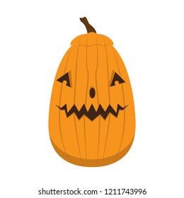 Isolated happy halloween pumpkin. Vector illustration design