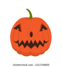 Isolated happy halloween pumpkin. Vector illustration design