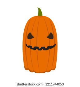 Isolated happy halloween pumpkin. Vector illustration design