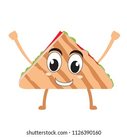 Isolated happy taco emote