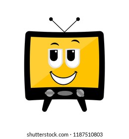 Isolated happy tv emote