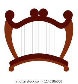 Isolated harp musical instrument