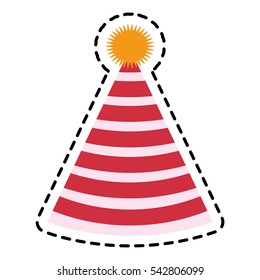 Isolated hat of birthday design