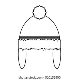 Isolated hat of Christmas season design