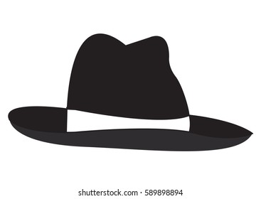 Isolated hat icon on a white background, Vector illustration