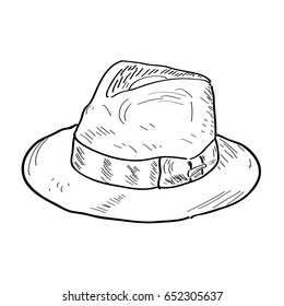 Isolated hat icon on a white background, Vector illustration