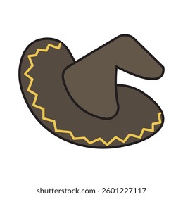 Isolated hat mexican vector illustration