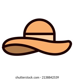 Isolated hat summer icon vector illustration
