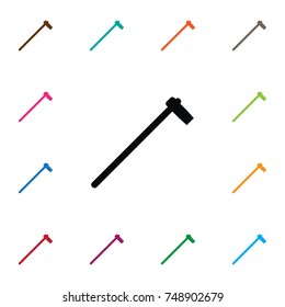 Isolated Hatchet Icon. Tomahawk Vector Element Can Be Used For Ax, Tomahawk, Hatchet Design Concept.