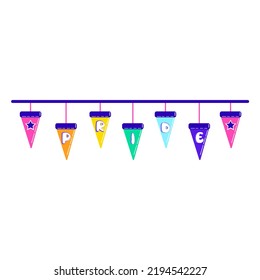 Isolated hats rainbow vector illustration