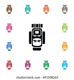 Isolated Haversack Icon. Packsack Vector Element Can Be Used For Backpack, Bag, Luggage Design Concept.