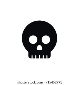 Isolated Head Icon. Skeleton Vector Element Can Be Used For Skull, Skeleton, Head Design Concept.