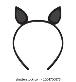 Isolated headband icon with ears. Vector illustration design