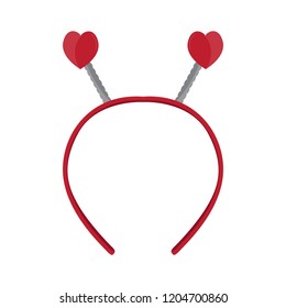 Isolated headband icon with heart shape ears. Vector illustration design