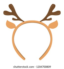 Isolated headband icon with moose horns. Vector illustration design