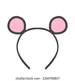 Isolated headband icon with mouse ears. Vector illustration design