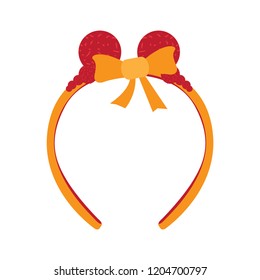 Isolated headband icon with a ribbon. Vector illustration design