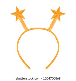 Isolated headband icon with star shape ears. Vector illustration design