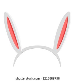 Isolated headband with rabbit ears. Vector illustration design