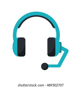 Isolated headphone of call center design