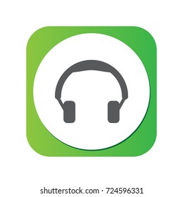 Isolated Headphone Icon Symbol On Clean Background. Vector Earmuff Element In Trendy Style.