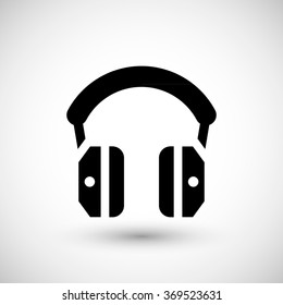 Isolated headphones icon