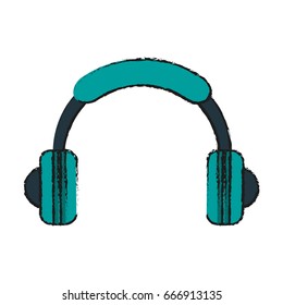 isolated headphones icon image 
