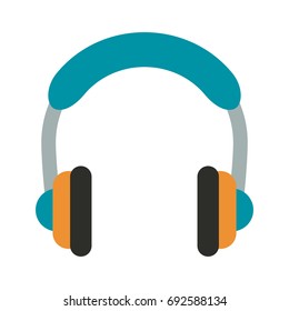 isolated headphones icon image