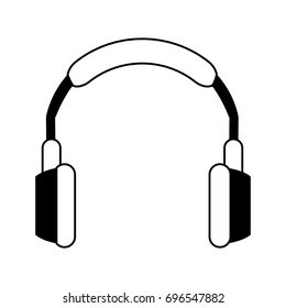 isolated headphones icon image 