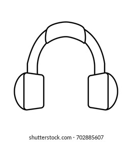 isolated headphones icon image