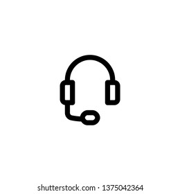 Isolated Headphones icon, Vector