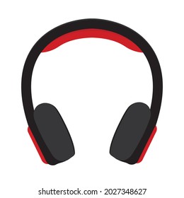 isolated headphones on a white background, vector illustration