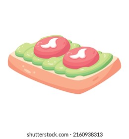 Isolated healthy food Vegeteables, fruits and protein Vector illustration