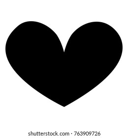 Isolated heart on a white background, vector illustration