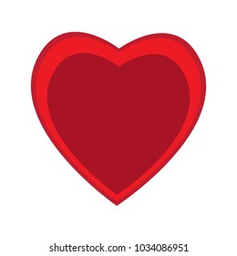 Isolated heart shape
