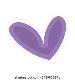 Isolated heart shape icon Vector illustration