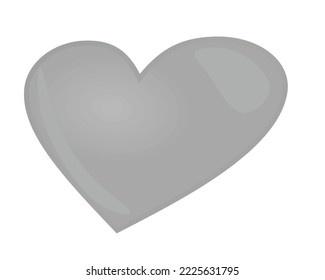 Isolated heart soap bubble. vector illustration