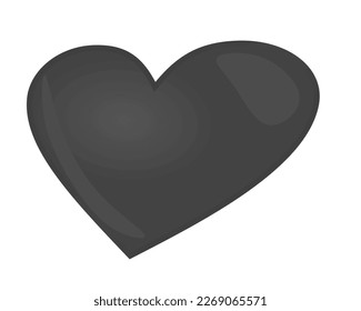 Isolated heart soap bubble. vector illustration