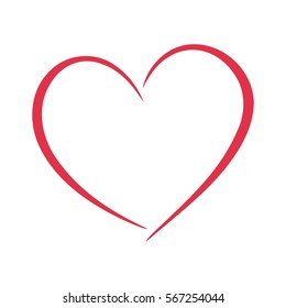 Isolated Heart for valentine