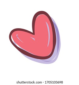 Isolated Hearth Image. Love Symbol - Vector Illustration