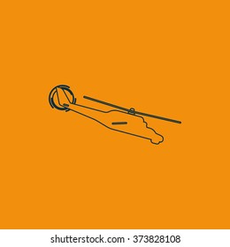 Isolated helicopter illustration.
