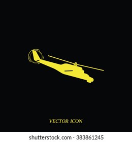 Isolated helicopter illustration.