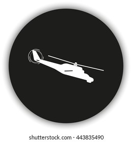 Isolated helicopter illustration.